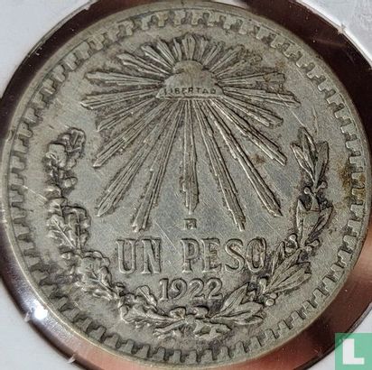 Mexique 1 peso 1922 - Image 1