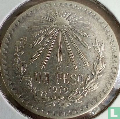 Mexico 1 peso 1919 - Afbeelding 1