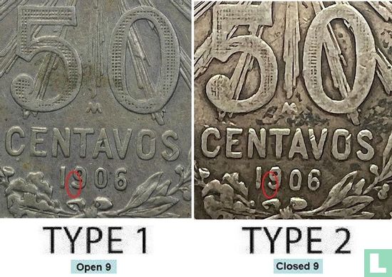 Mexico 50 centavos 1906 (type 1) - Image 3
