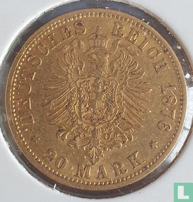 Pruisen 20 mark 1876 (A) - Afbeelding 1