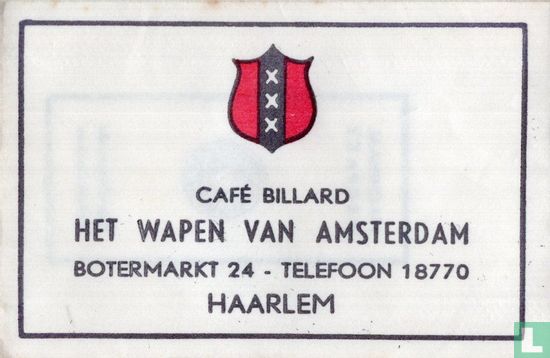 Café Billard Het Wapen van Amsterdam - Afbeelding 1