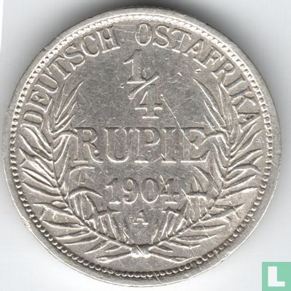 German East Africa ¼ rupie 1904 - Image 1