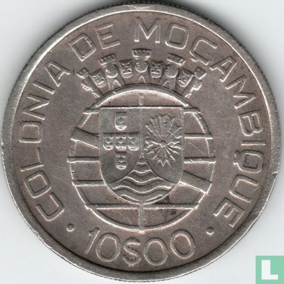 Mosambik 10 Escudo 1938 - Bild 2