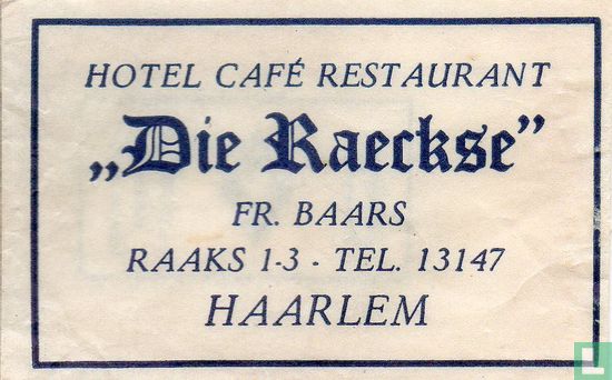 Hotel Café Restaurant "Die Raeckse" - Image 1