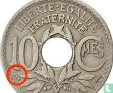 France 10 centimes 1924 (thunderbolt) - Image 3