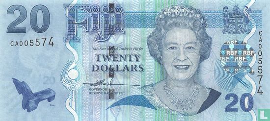 Fiji 20 Dollar 2007 - Image 1