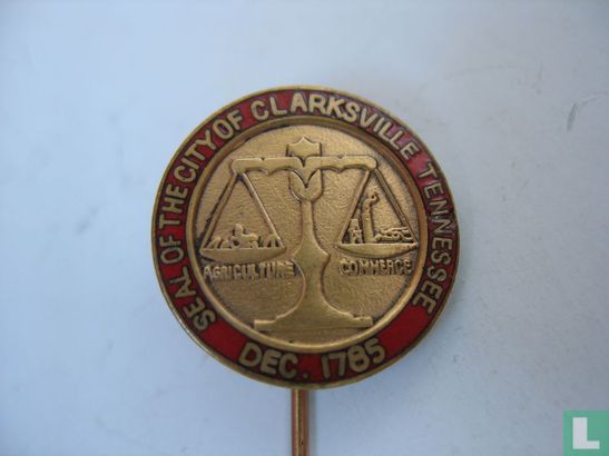 Seal of Clarksville Tennessie Dec. 1785 - Afbeelding 1