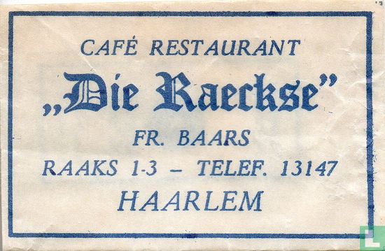 Café Restaurant "Die Raeckse" - Image 1
