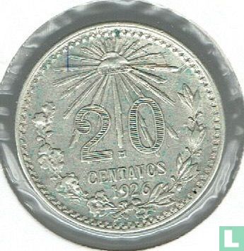 Mexique 20 centavos 1926 - Image 1