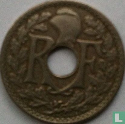 Frankrijk 5 centimes 1923 (hoorn des overvloeds) - Afbeelding 2