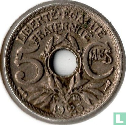 Frankrijk 5 centimes 1925 - Afbeelding 1