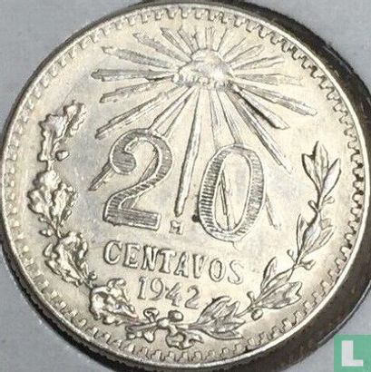 Mexique 20 centavos 1942 - Image 1