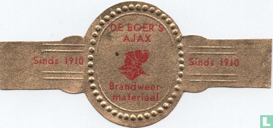 De Boer's Ajax Brandweermateriaal Sinds1910 - Afbeelding 1