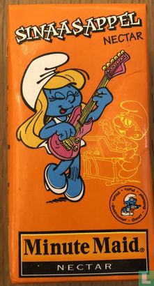 Sinaasappel Nectar Smurfin met gitaar