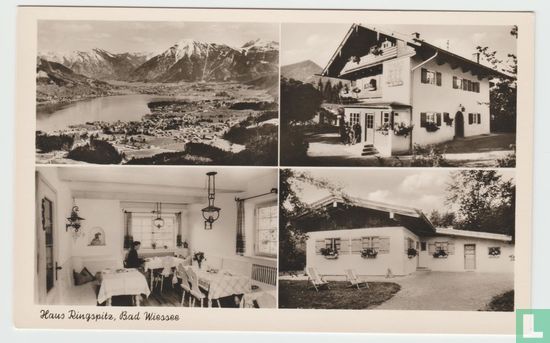 RPPC Bad Wiessee Haus Ringspitz Bayern Echt Foto Ansichtskarten Bavaria Multiview Real Photo Postcard - Image 1