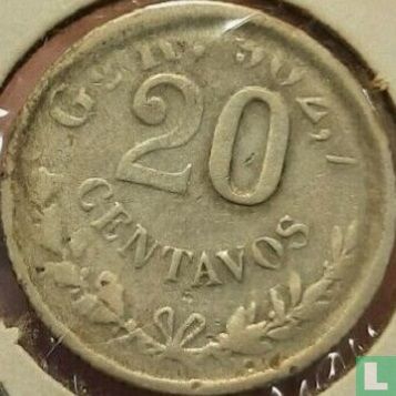 Mexico 20 centavos 1899 (Go R) - Afbeelding 2