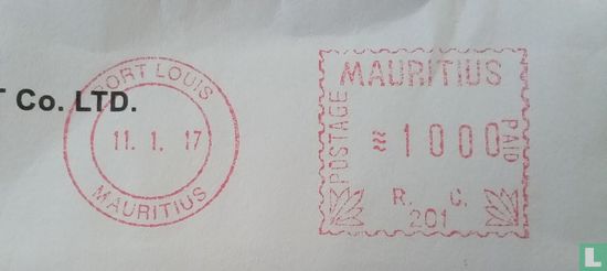 Stamp meter Mauritius 201