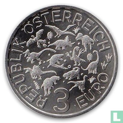 Autriche 3 euro 2022 "Ornithomimus Velox" - Image 2