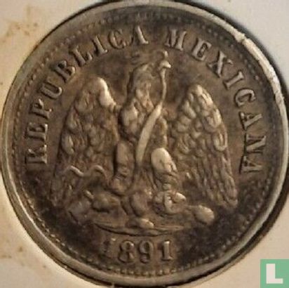 Mexico 10 centavos 1891 (Zs Z) - Afbeelding 1