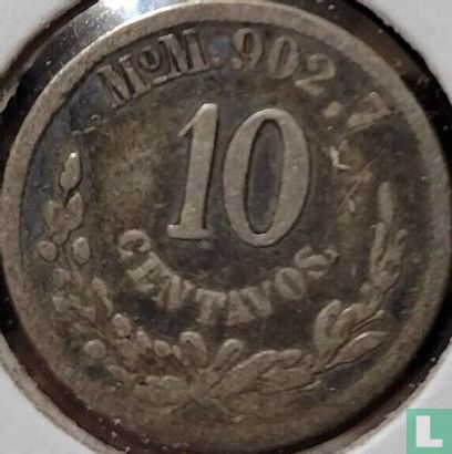 Mexique 10 centavos 1891 (Mo M) - Image 2