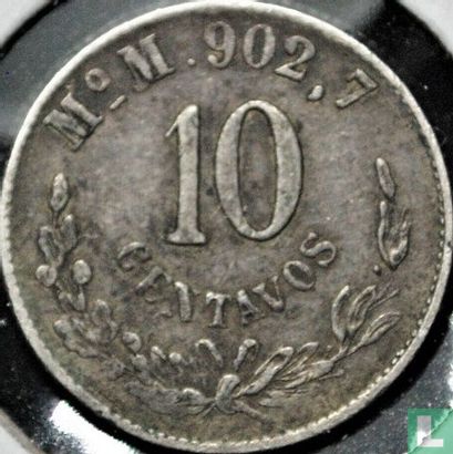 Mexico 10 centavos 1904 (Mo M) - Image 2