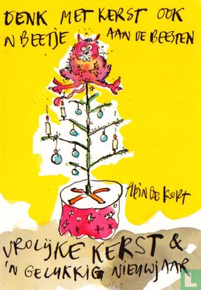 HK522 - Denk met kerst aan de beesten (1989) - Image 1
