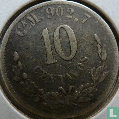 Mexico 10 centavos 1893 (Ca M) - Afbeelding 2