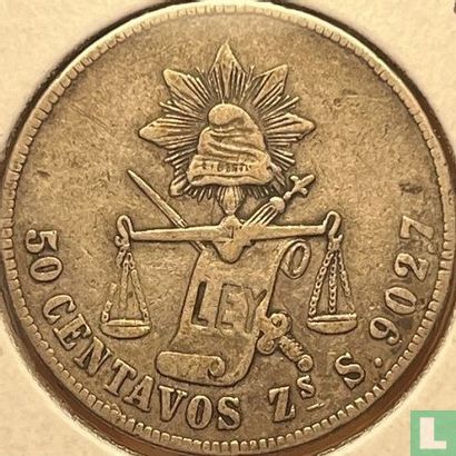 Mexique 50 centavos 1883 (Zs S) - Image 2