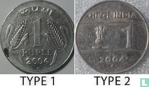 India 1 rupee 2004 (Mumbai - type 1) - Image 3