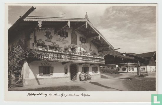 RPPC Bayerische Alpen Bayern Ansichtskarten Bavaria Real Photo Postcard - Afbeelding 1