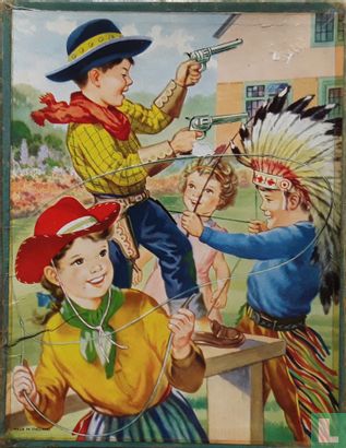 Kinderen spelen cowboy en indiaan; Familie Beer doet boodschappen - Bild 1