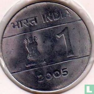 India 1 rupee 2005 (Calcutta) - Image 1