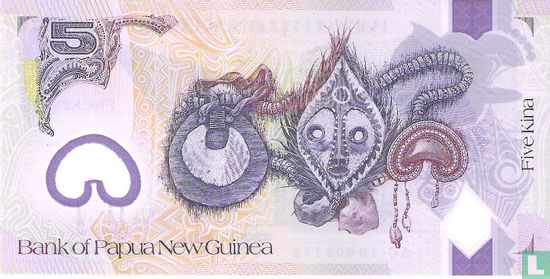 Papoea-Nieuw-Guinea 5 Kina - Afbeelding 2