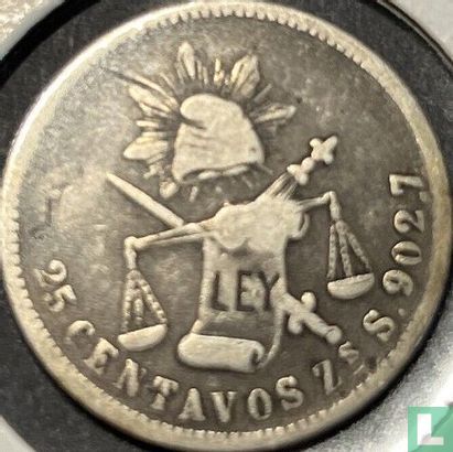 Mexiko 25 Centavo 1884 (Zs S) - Bild 2