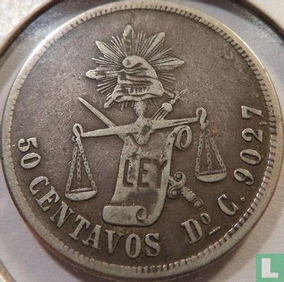 Mexico 50 centavos 1887 (Do C) - Image 2