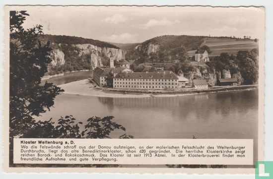 RPPC Kloster Weltenburg Bayern Ansichtskarten Abbey Church Bavaria 1939 Real Photo Postcard - Bild 1