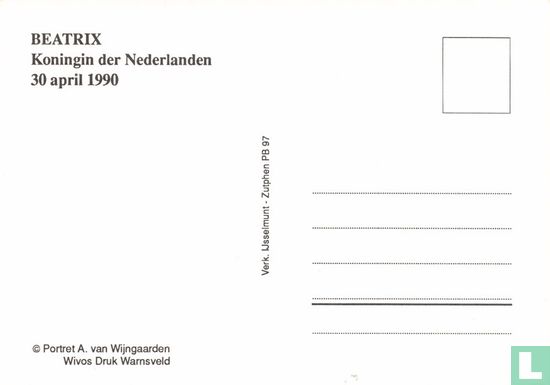 BEATRIX Koningin der Nederlanden 30 april 1990 - Image 2