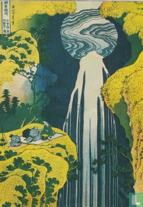 The Waterfall of Amida behind the Kiso Road (1832) - Image 1