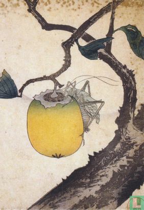 Grasshopper Eating a Persimmon - Afbeelding 1
