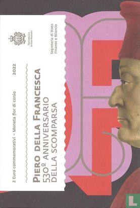San Marino 2 euro 2022 (folder) "530th anniversary Death of Piero della Francesca" - Afbeelding 1