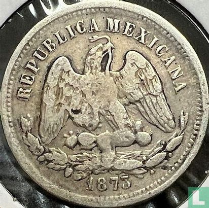 Mexique 25 centavos 1873 (Mo M) - Image 1