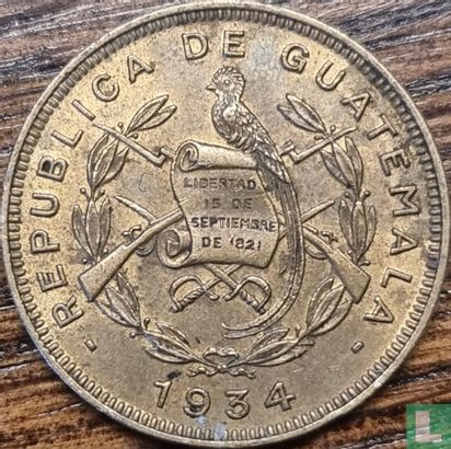 Guatemala 1 centavo 1934 - Image 1