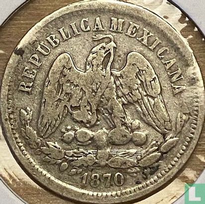 Mexique 25 centavos 1870 (Mo C) - Image 1