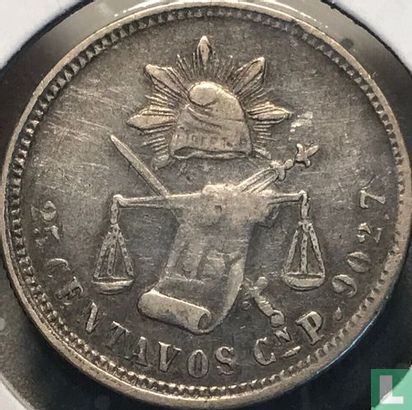 Mexiko 25 Centavo 1873 (Cn P) - Bild 2