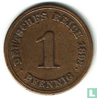 Empire allemand 1 pfennig 1898 (F) - Image 1