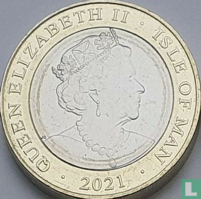 Man 2 pounds 2021 "140th anniversary Women's Suffrage on the Isle of Man - Eliza Jane Goldsmith" - Afbeelding 1