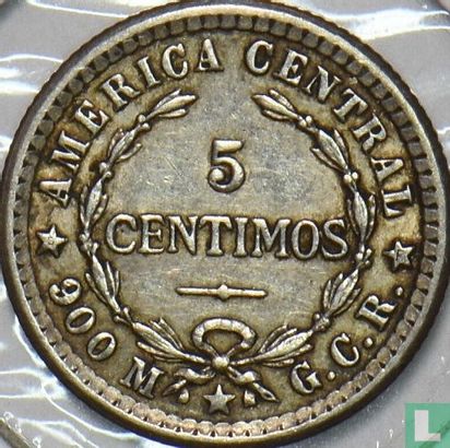 Costa Rica 5 Centimo 1914 - Bild 2