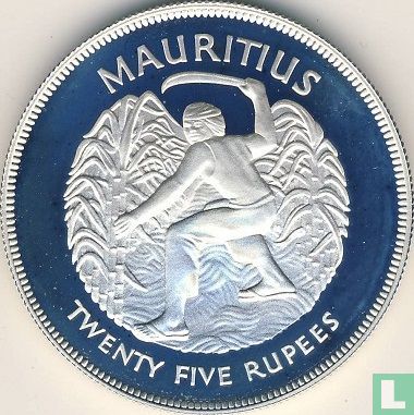 Mauritius 25 rupees 1977 (PROOF) "25th anniversary Accession of Queen Elizabeth II" - Image 2