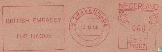British Embassy frankeer stempel 0,60ct 1969