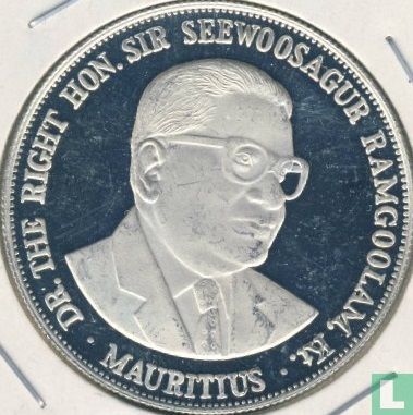 Mauritius 25 rupees 1978 (PROOF) "10th anniversary of Mauritius independence" - Image 2
